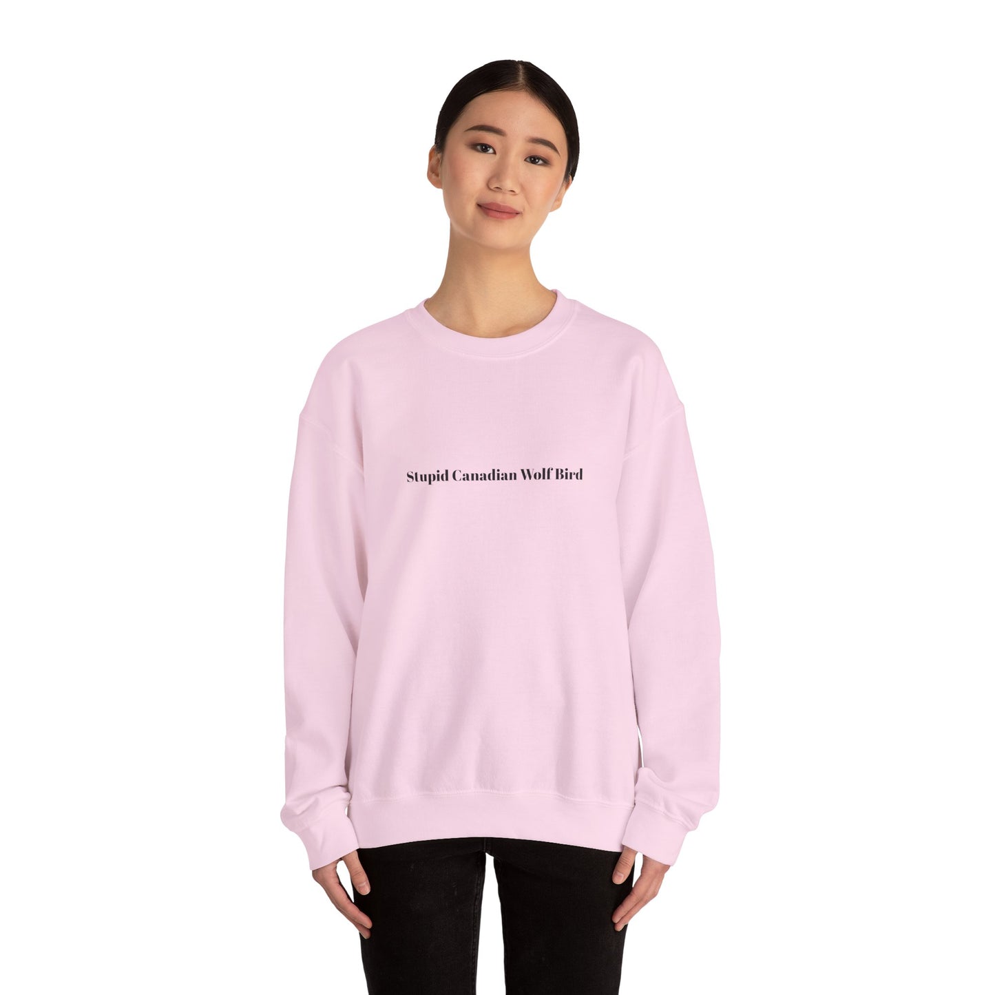 Stupid Canadian Wolf Bird Sweatshirt