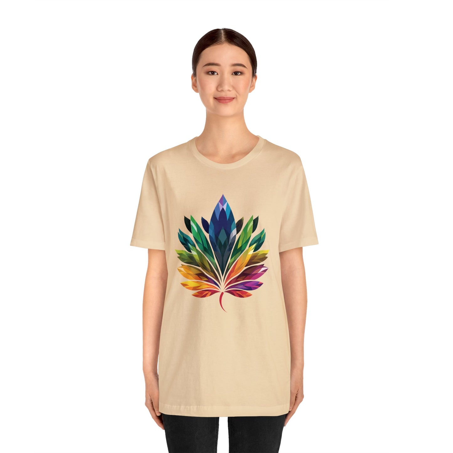 Rainbow-coloured Leaf - Unisex T-shirt