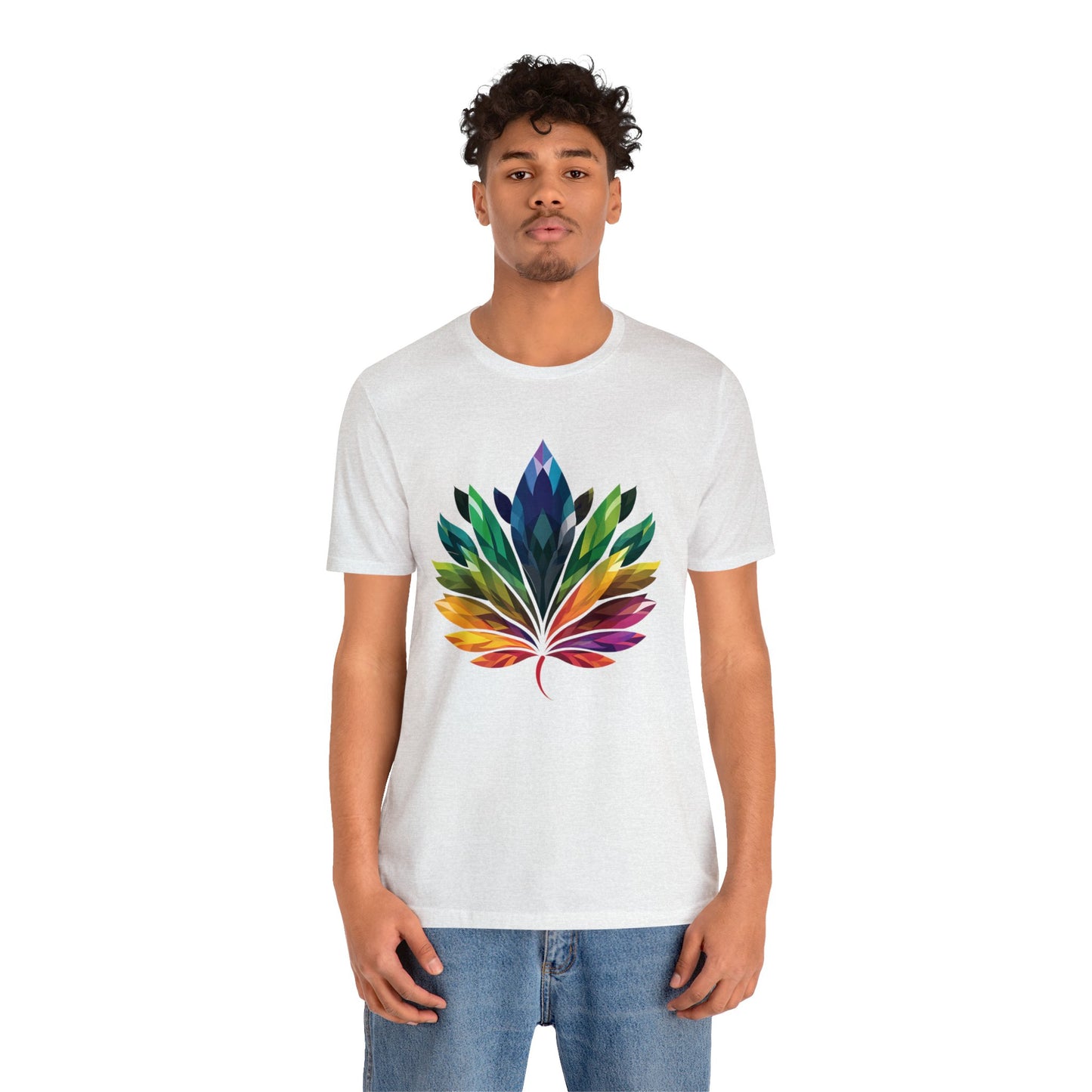 Rainbow-coloured Leaf - Unisex T-shirt