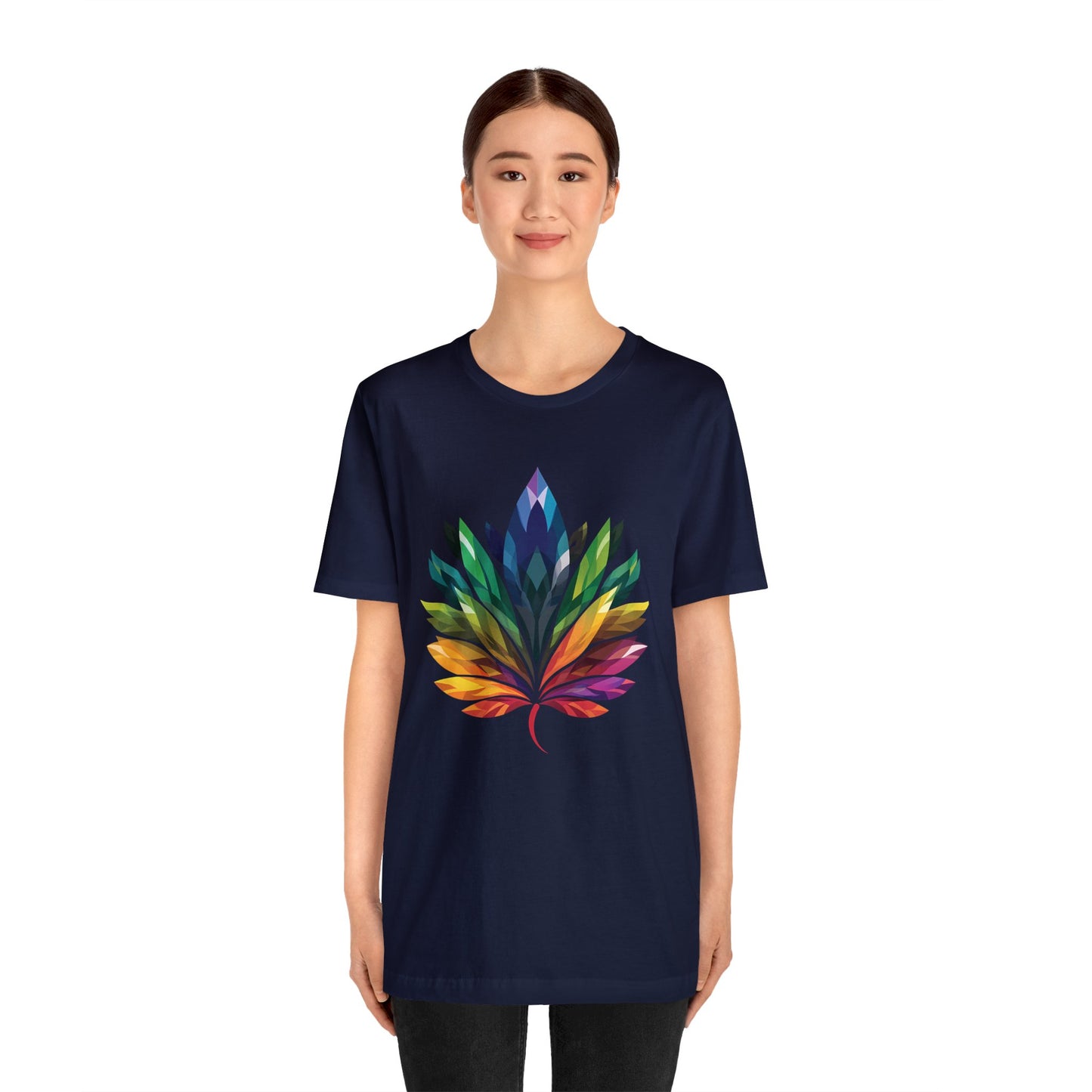 Rainbow-coloured Leaf - Unisex T-shirt