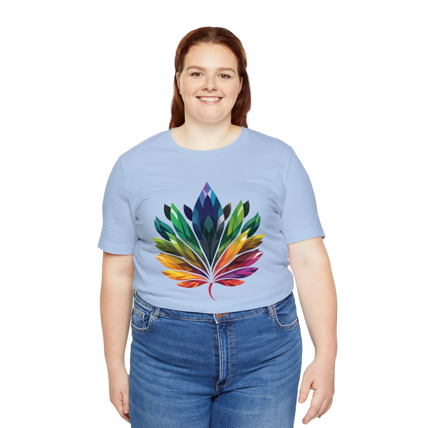 Rainbow-coloured Leaf - Unisex T-shirt
