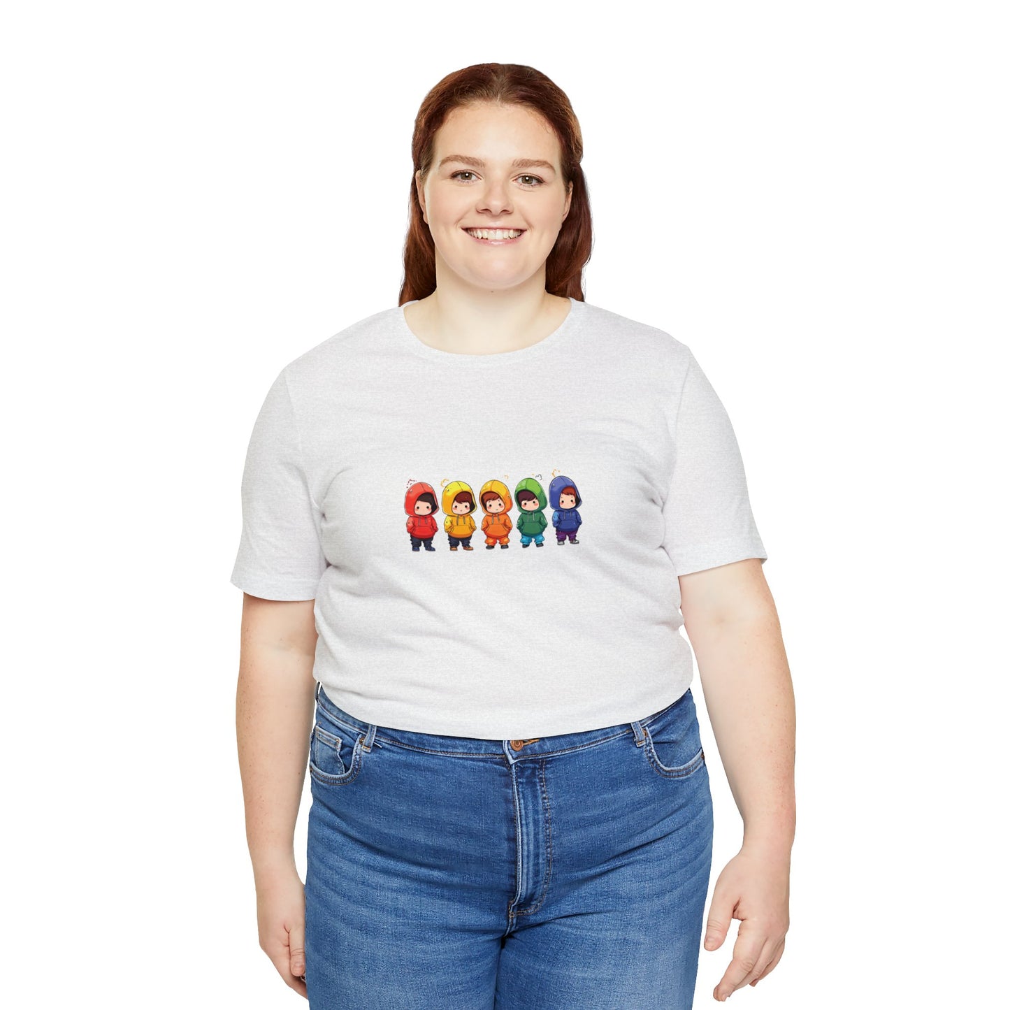 Cutties in Hoodies - Unisex T-Shirt - T-Shirt - Ash - The Lucky Wombat