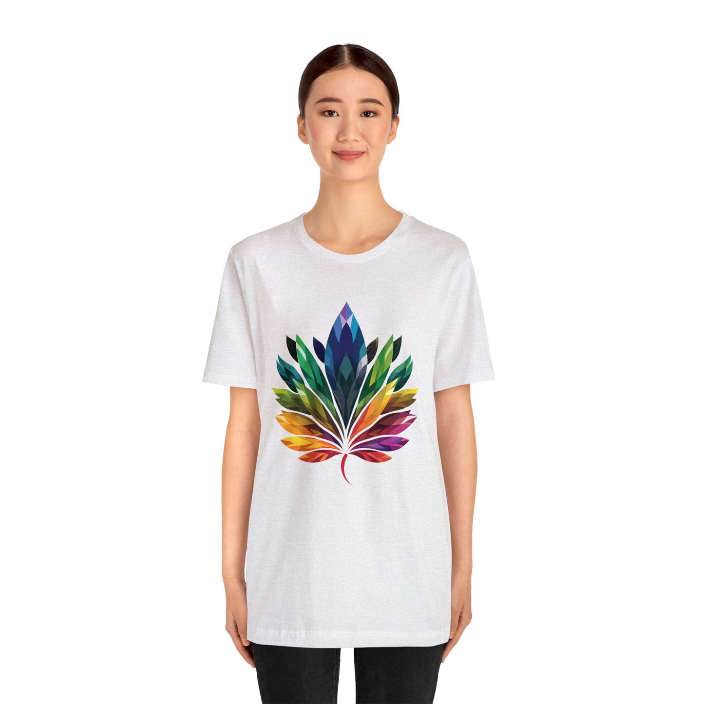 Rainbow-coloured Leaf - Unisex T-shirt