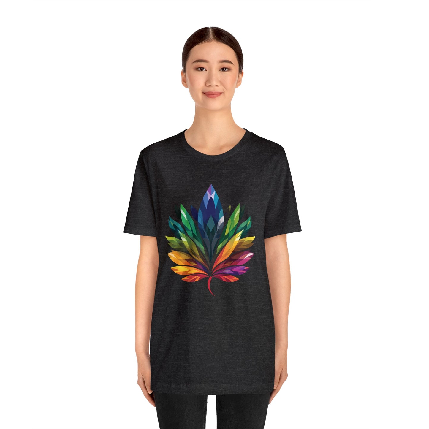 Rainbow-coloured Leaf - Unisex T-shirt