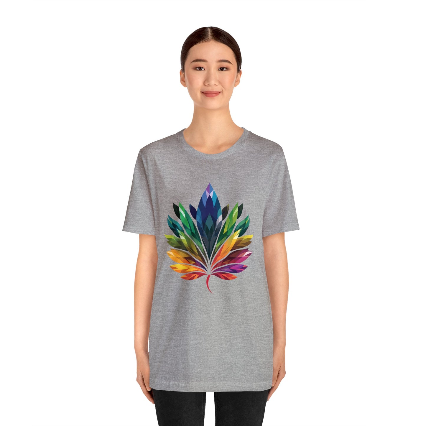 Rainbow-coloured Leaf - Unisex T-shirt