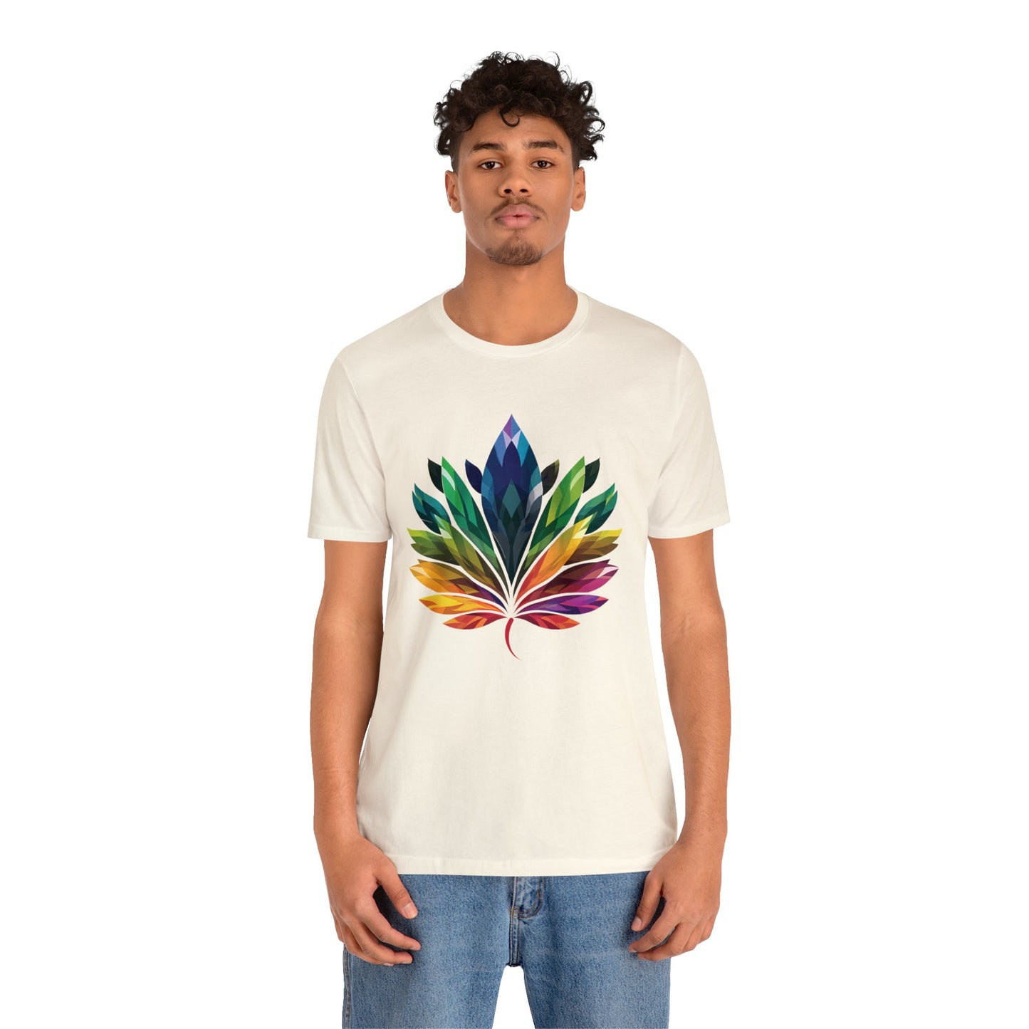 Rainbow-coloured Leaf - Unisex T-shirt