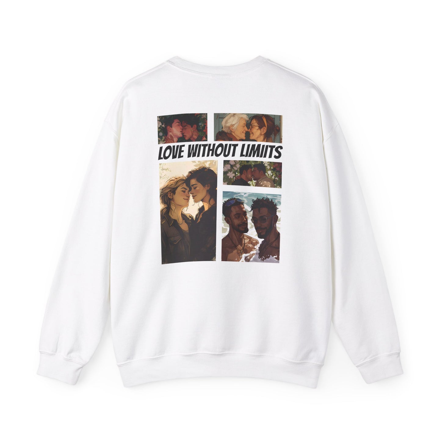 Love Without Limits - V003 - Unisex Sweatshirt - Sweatshirt - The Lucky Wombat