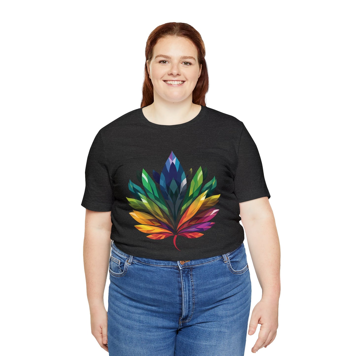 Rainbow-coloured Leaf - Unisex T-shirt