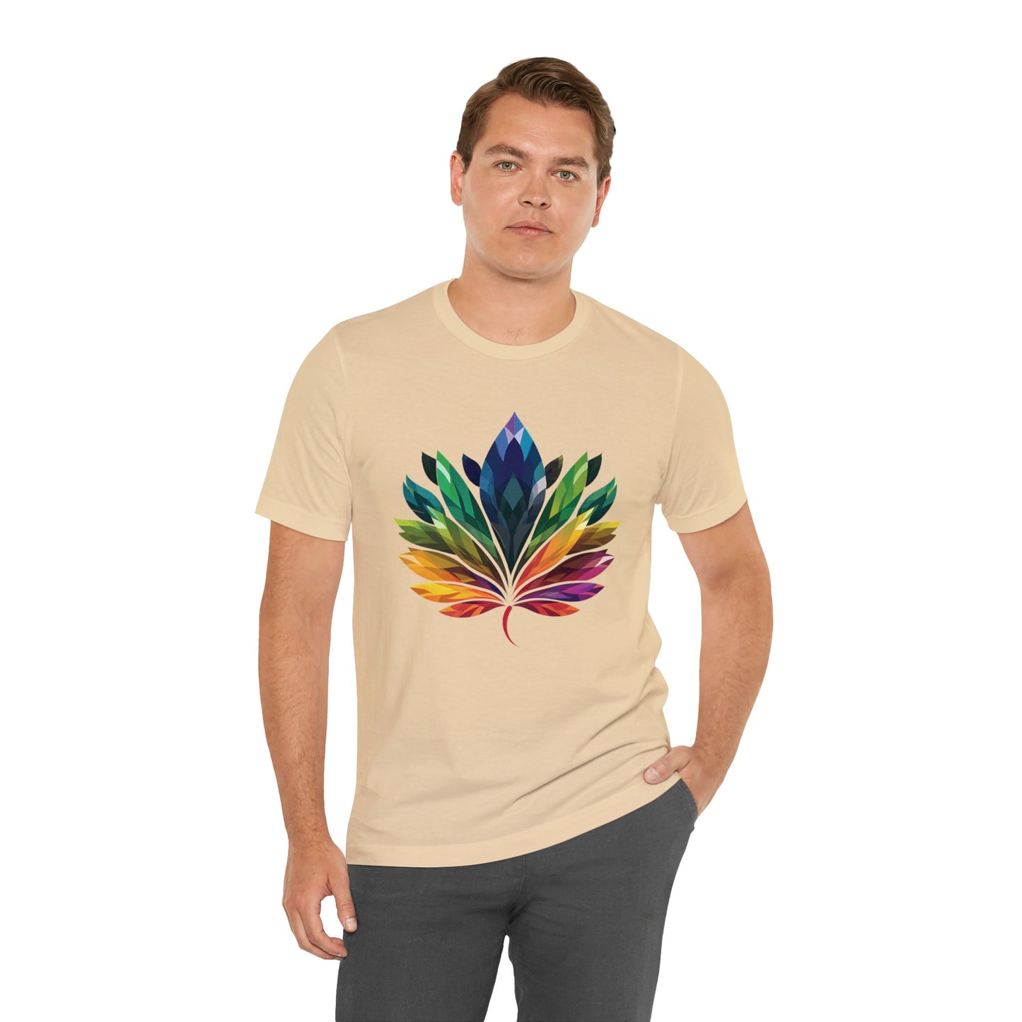 Rainbow-coloured Leaf - Unisex T-shirt