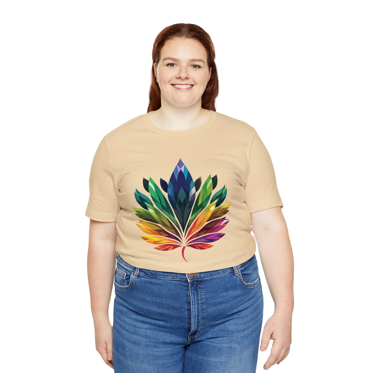 Rainbow-coloured Leaf - Unisex T-shirt