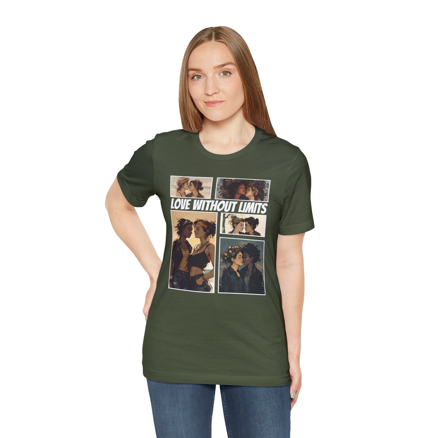 Love Without Limits - Girls - Unisex T-Shirt - T-Shirt - Ash - | The Lucky Wombat