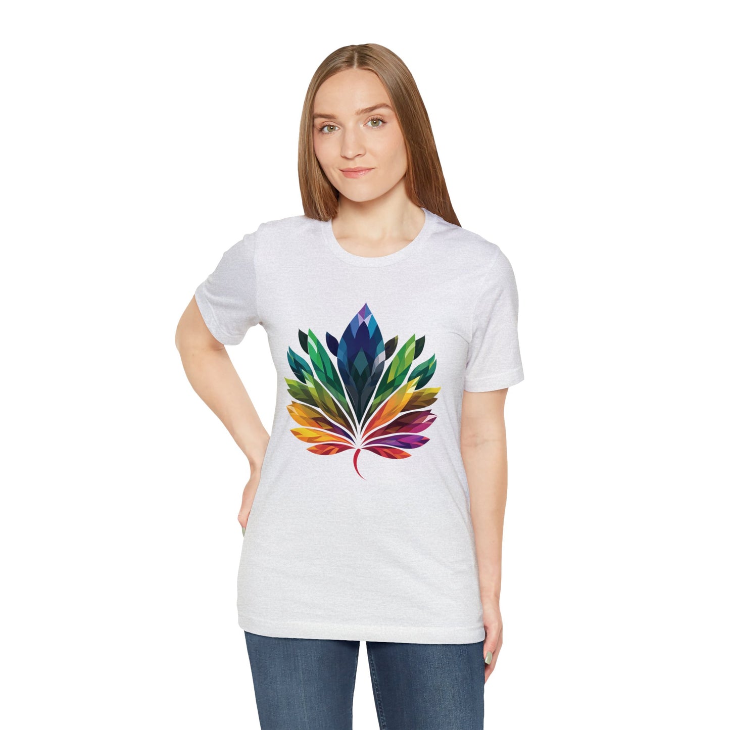 Rainbow-coloured Leaf - Unisex T-shirt