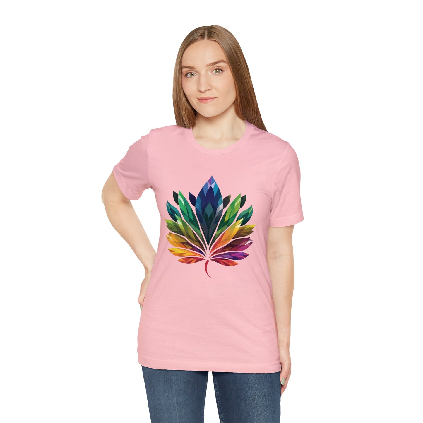 Rainbow-coloured Leaf - Unisex T-shirt