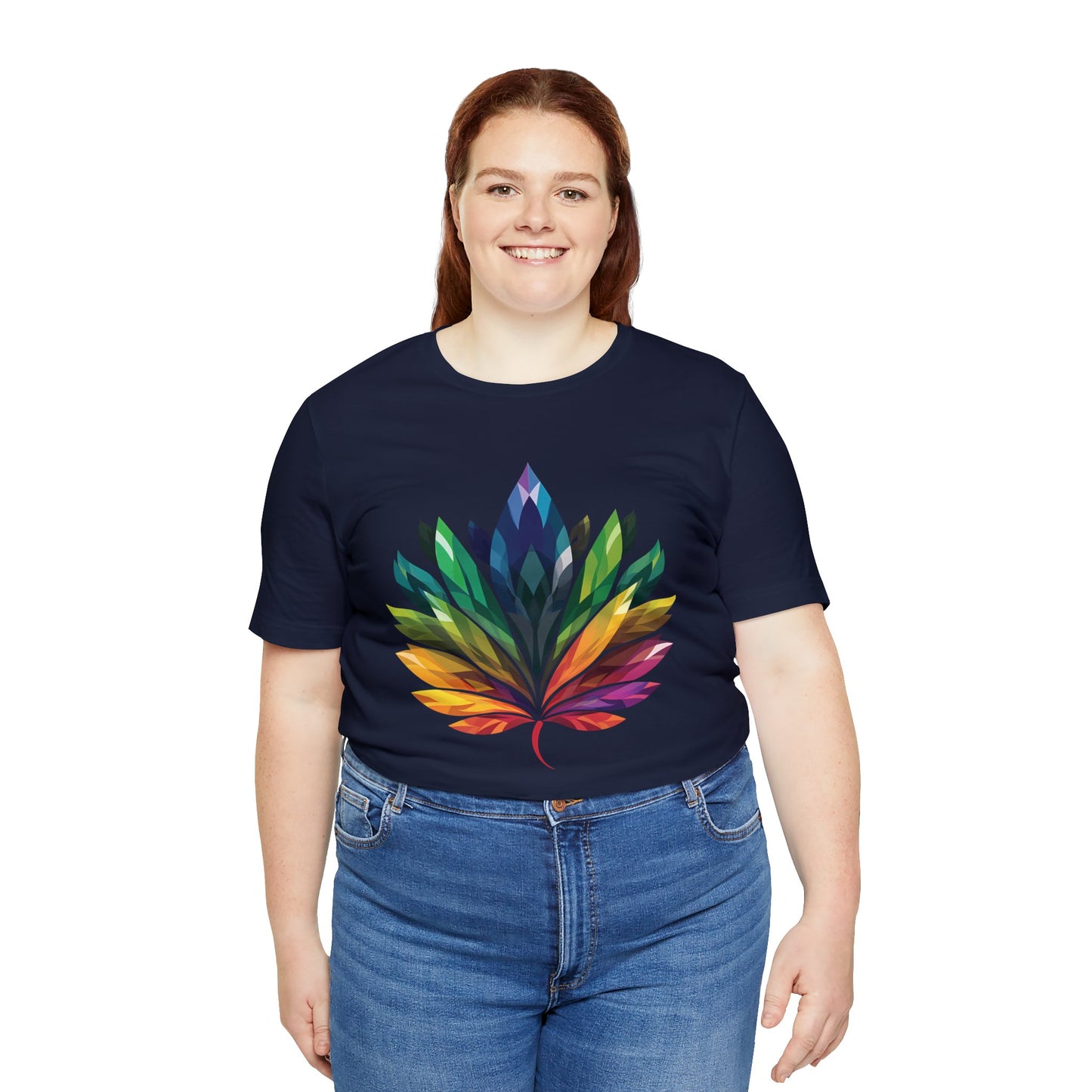 Rainbow-coloured Leaf - Unisex T-shirt