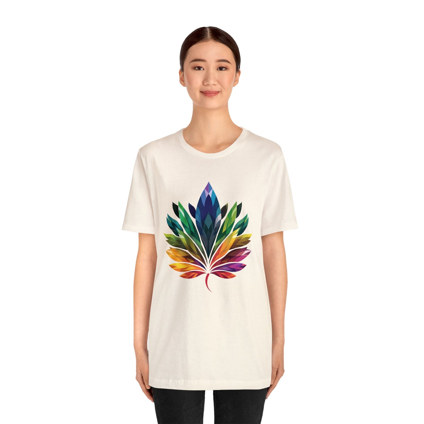Rainbow-coloured Leaf - Unisex T-shirt