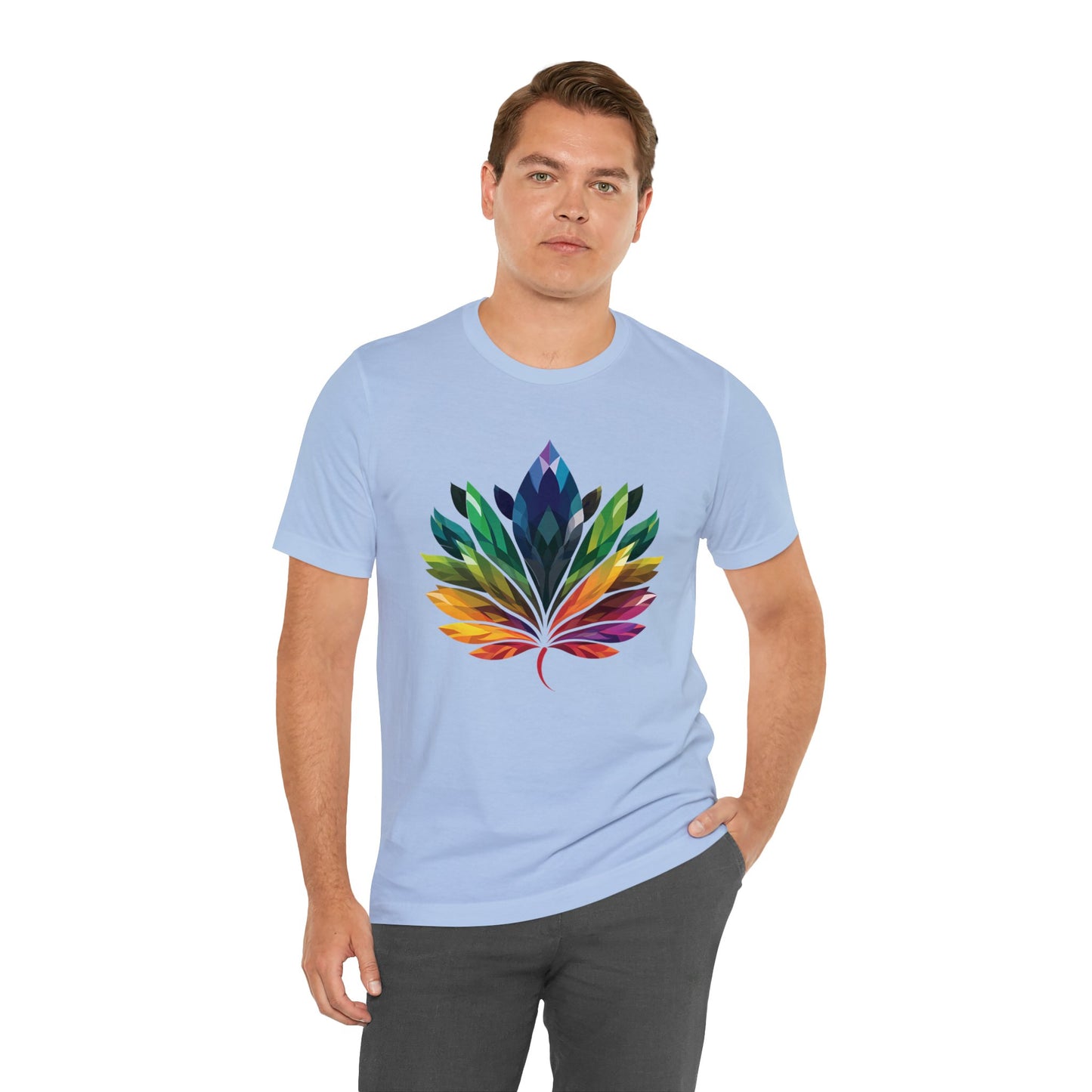 Rainbow-coloured Leaf - Unisex T-shirt