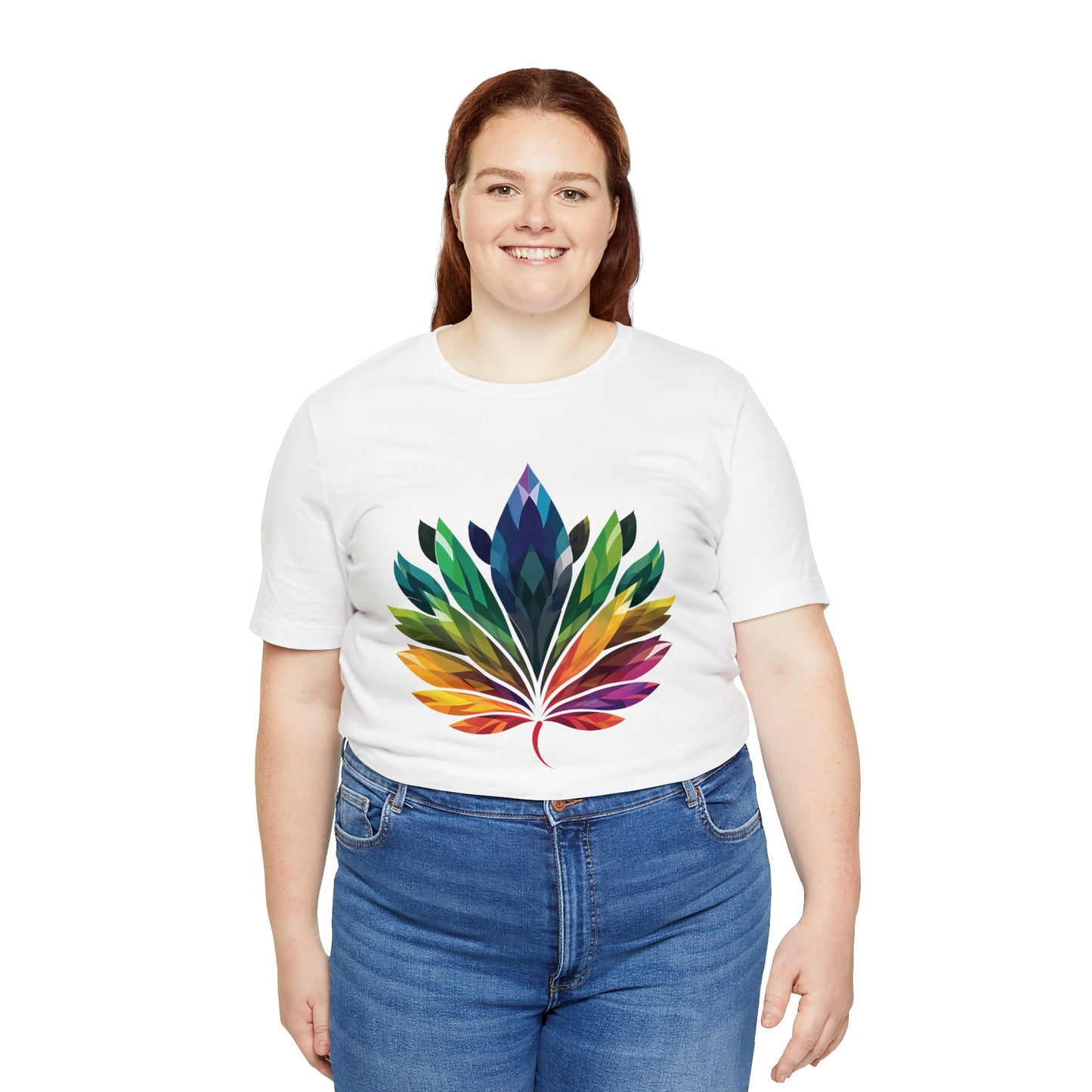 Rainbow-coloured Leaf - Unisex T-shirt