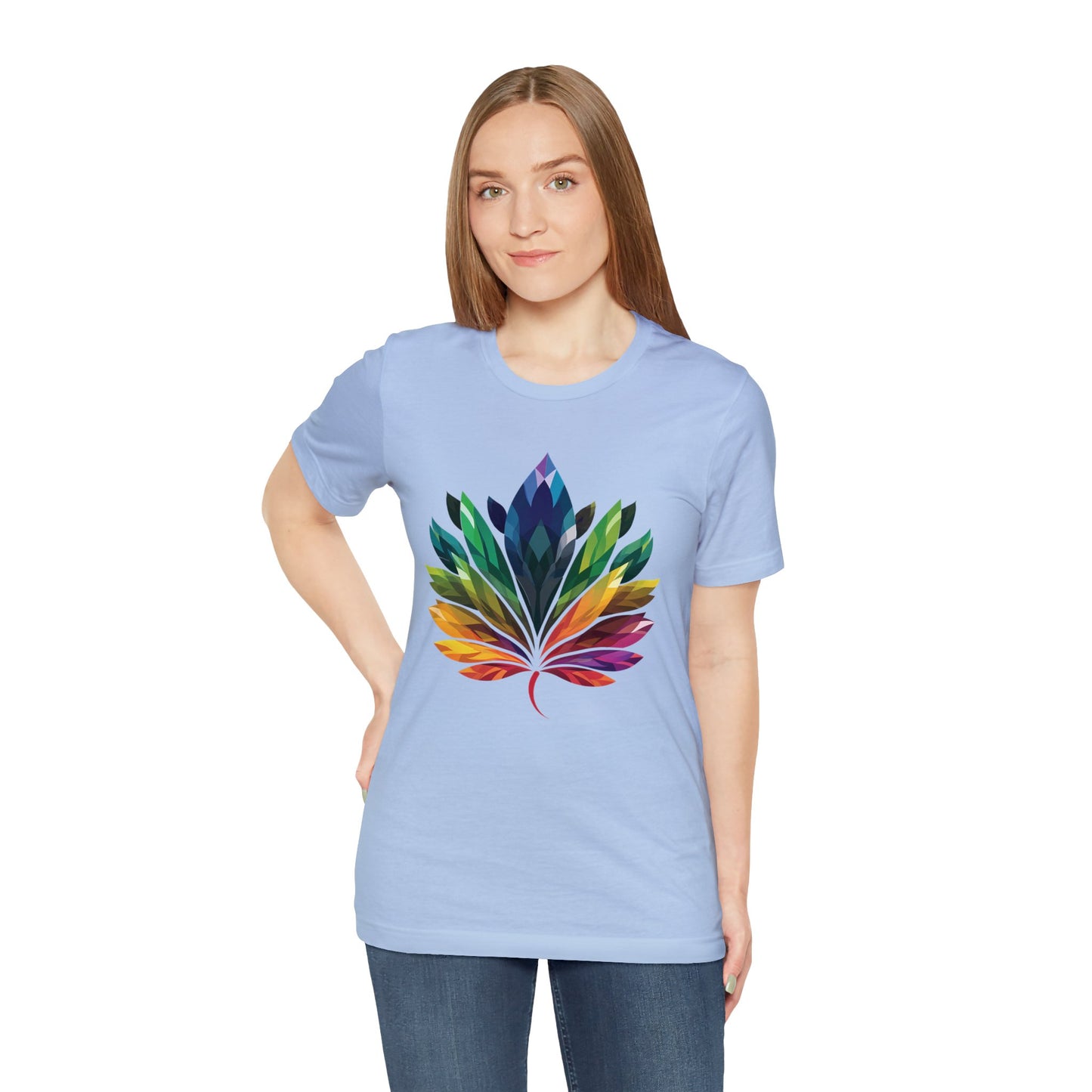 Rainbow-coloured Leaf - Unisex T-shirt