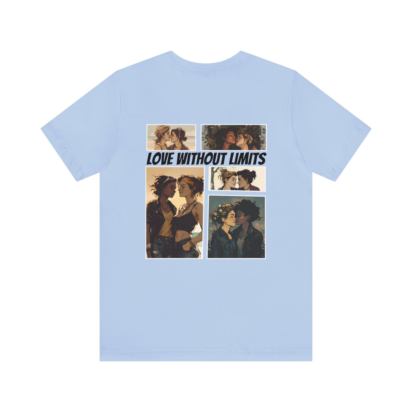 Love Without Limits - Girls - Unisex T-Shirt - T-Shirt - Baby Blue - | The Lucky Wombat