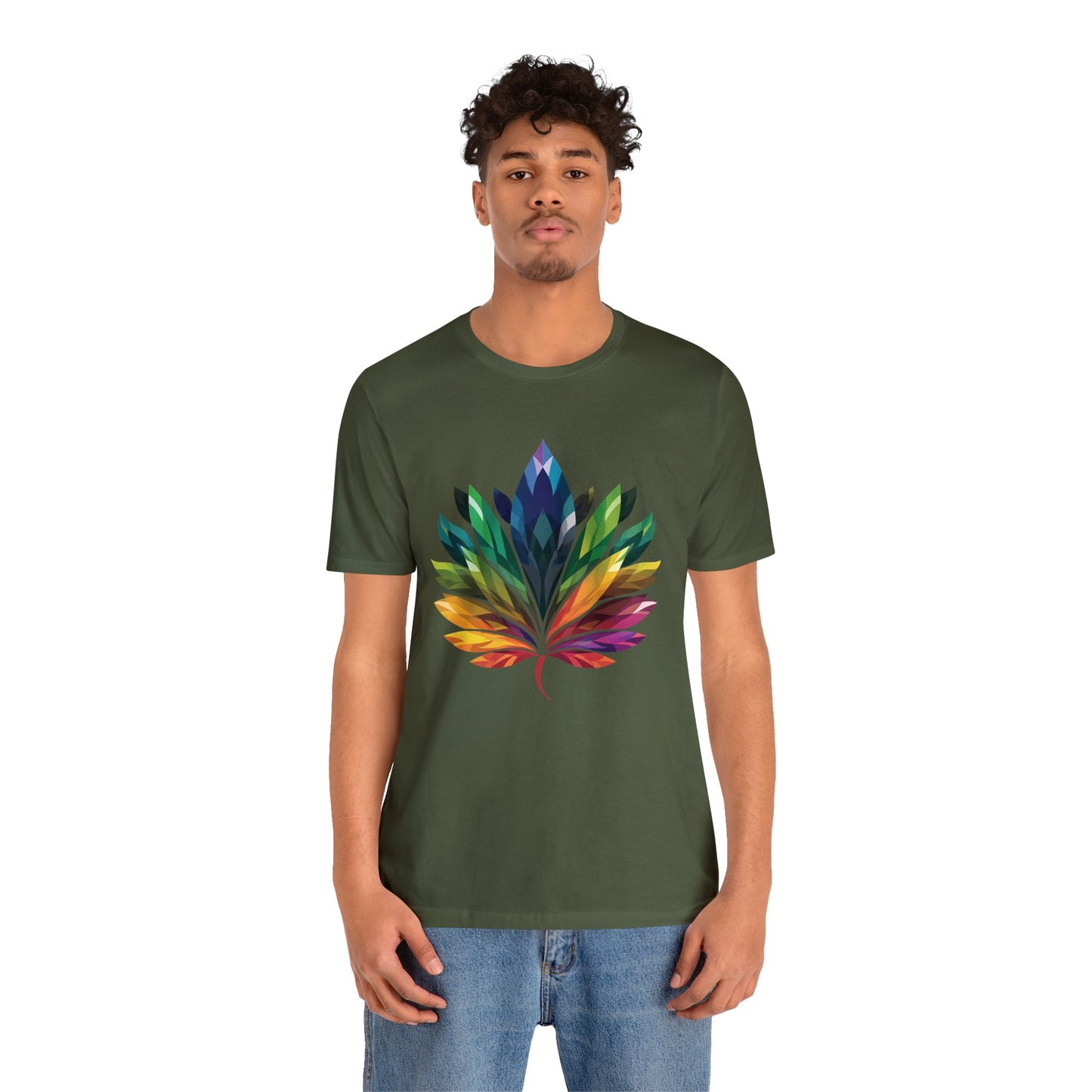 Rainbow-coloured Leaf - Unisex T-shirt