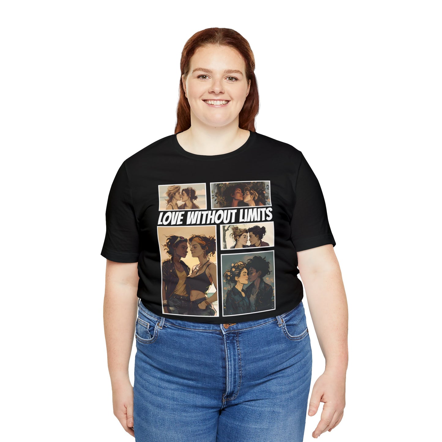 Love Without Limits - Girls - Unisex T-Shirt - T-Shirt - Black - | The Lucky Wombat