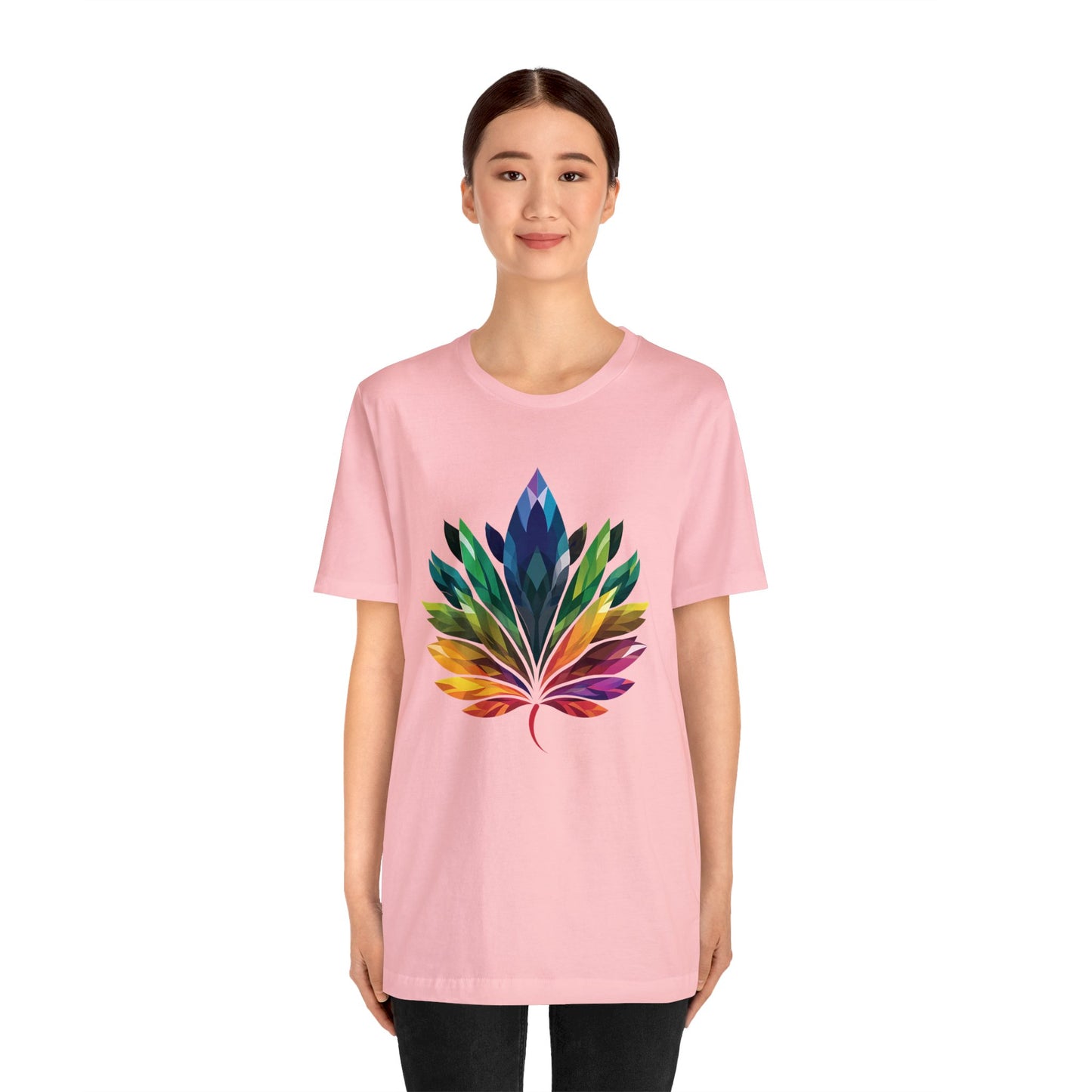 Rainbow-coloured Leaf - Unisex T-shirt