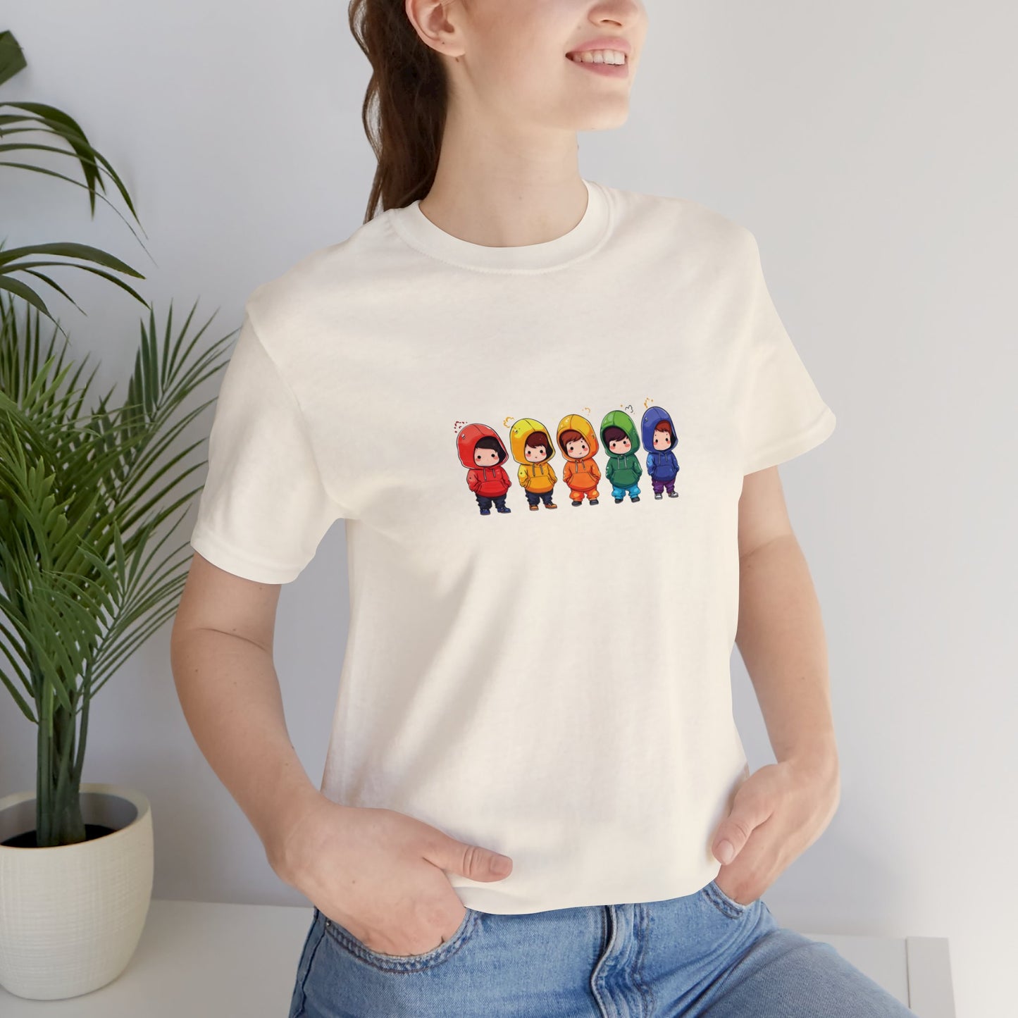 Cutties in Hoodies - Unisex T-Shirt - T-Shirt - Natural - The Lucky Wombat