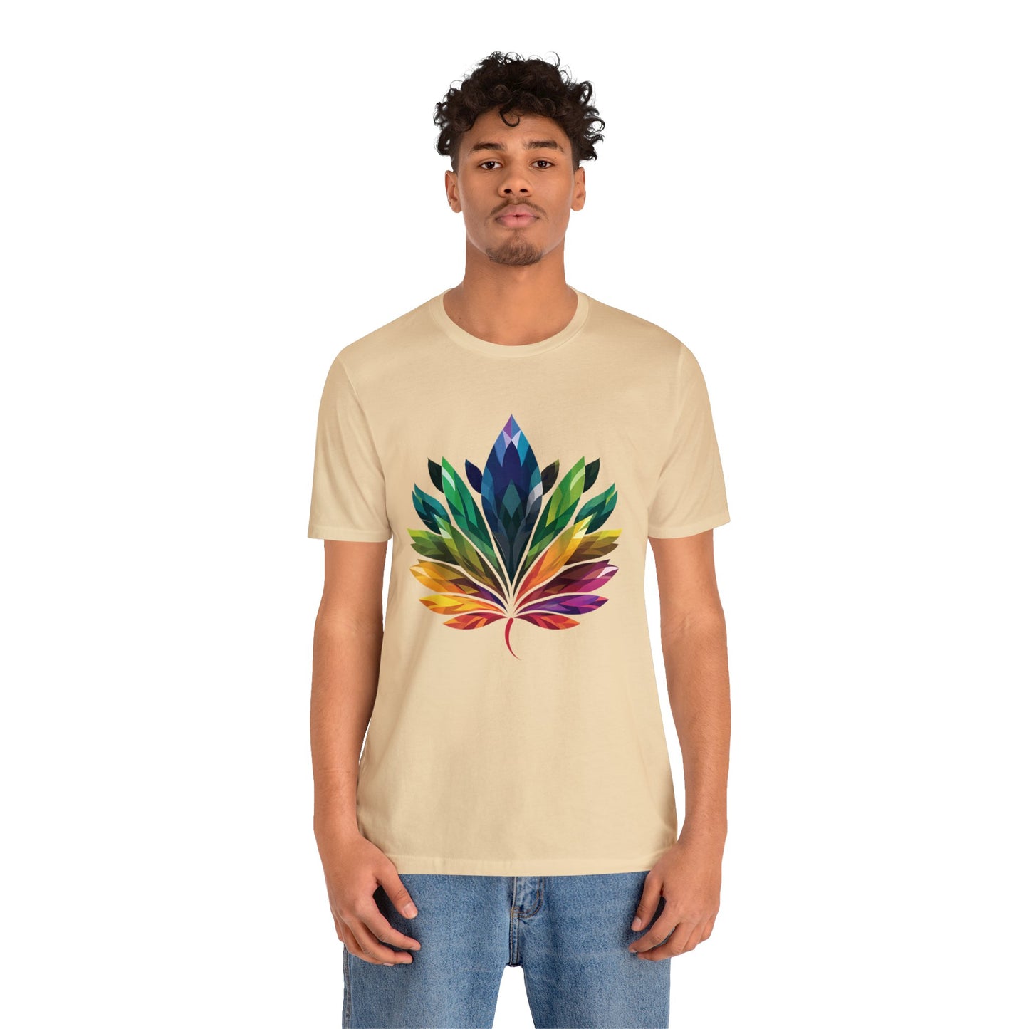 Rainbow-coloured Leaf - Unisex T-shirt