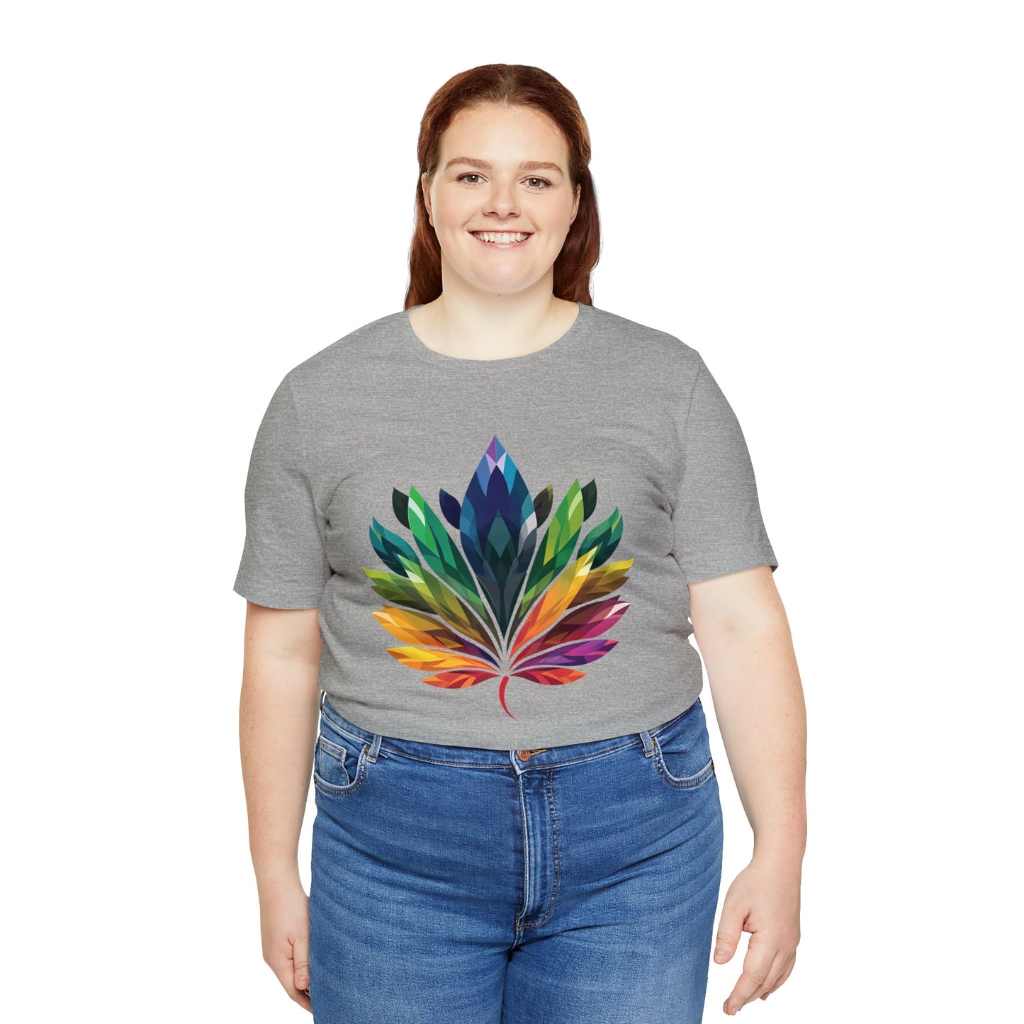 Rainbow-coloured Leaf - Unisex T-shirt