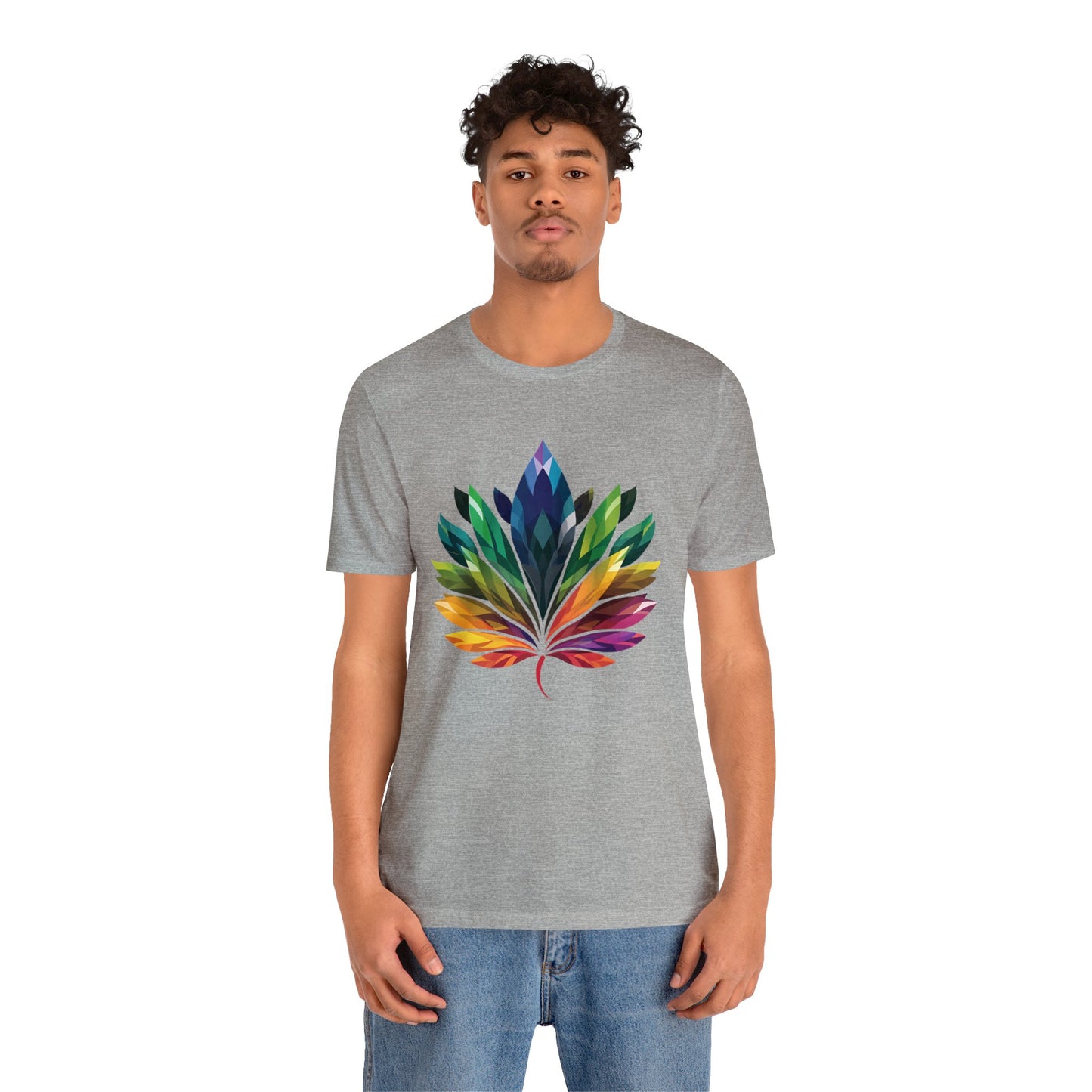 Rainbow-coloured Leaf - Unisex T-shirt