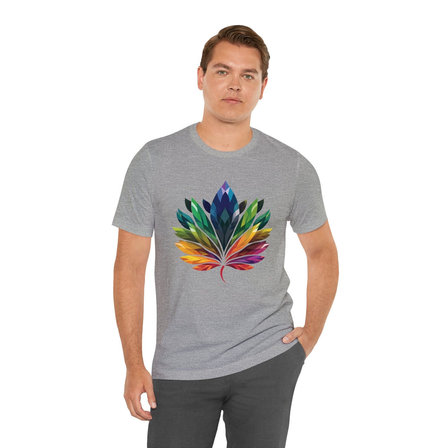 Rainbow-coloured Leaf - Unisex T-shirt