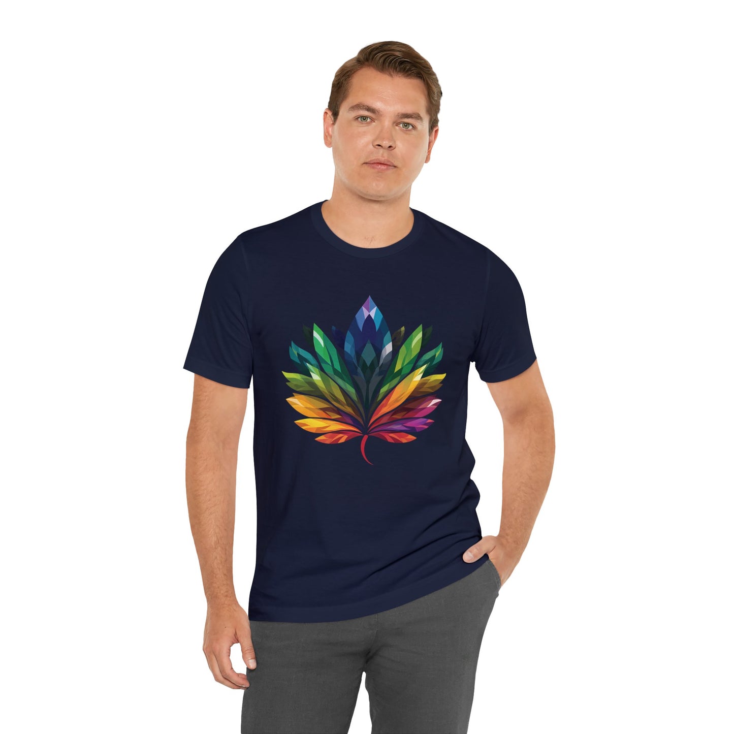 Rainbow-coloured Leaf - Unisex T-shirt