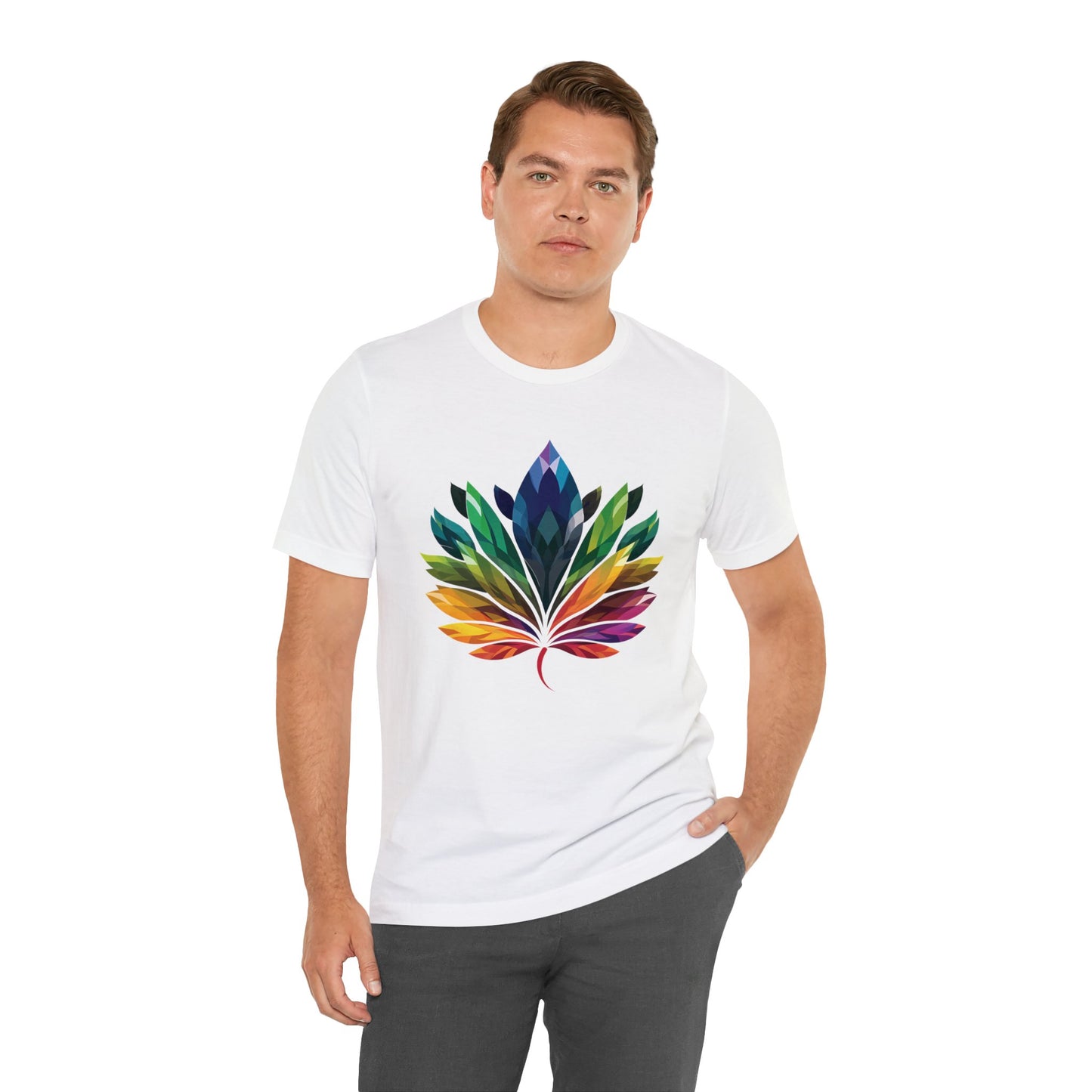 Rainbow-coloured Leaf - Unisex T-shirt