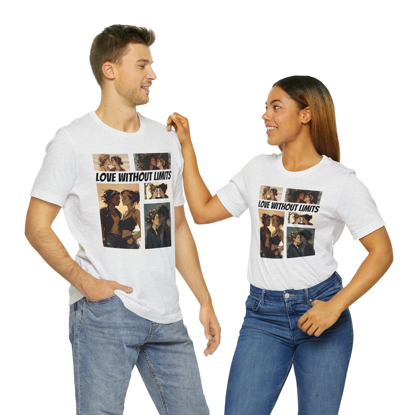 Love Without Limits - Girls - Unisex T-Shirt - T-Shirt - Ash - | The Lucky Wombat
