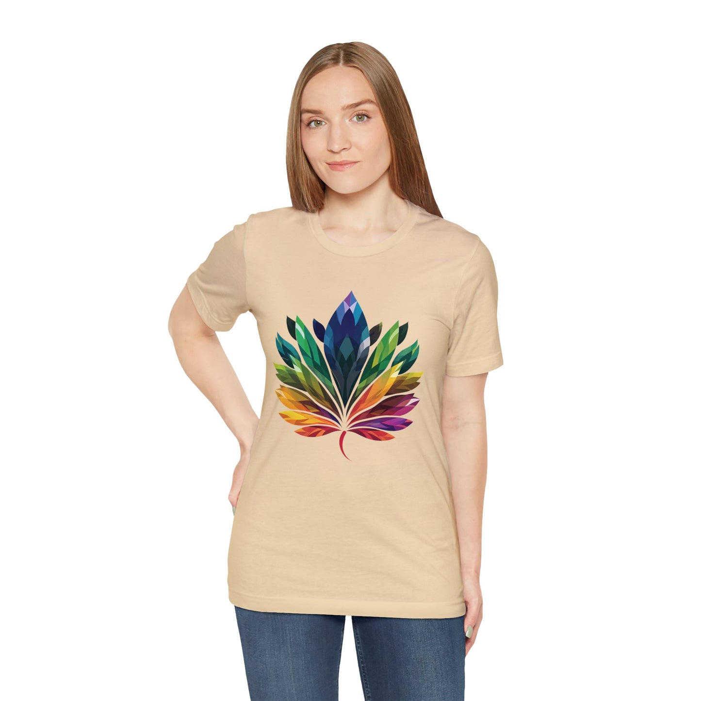 Rainbow-coloured Leaf - Unisex T-shirt