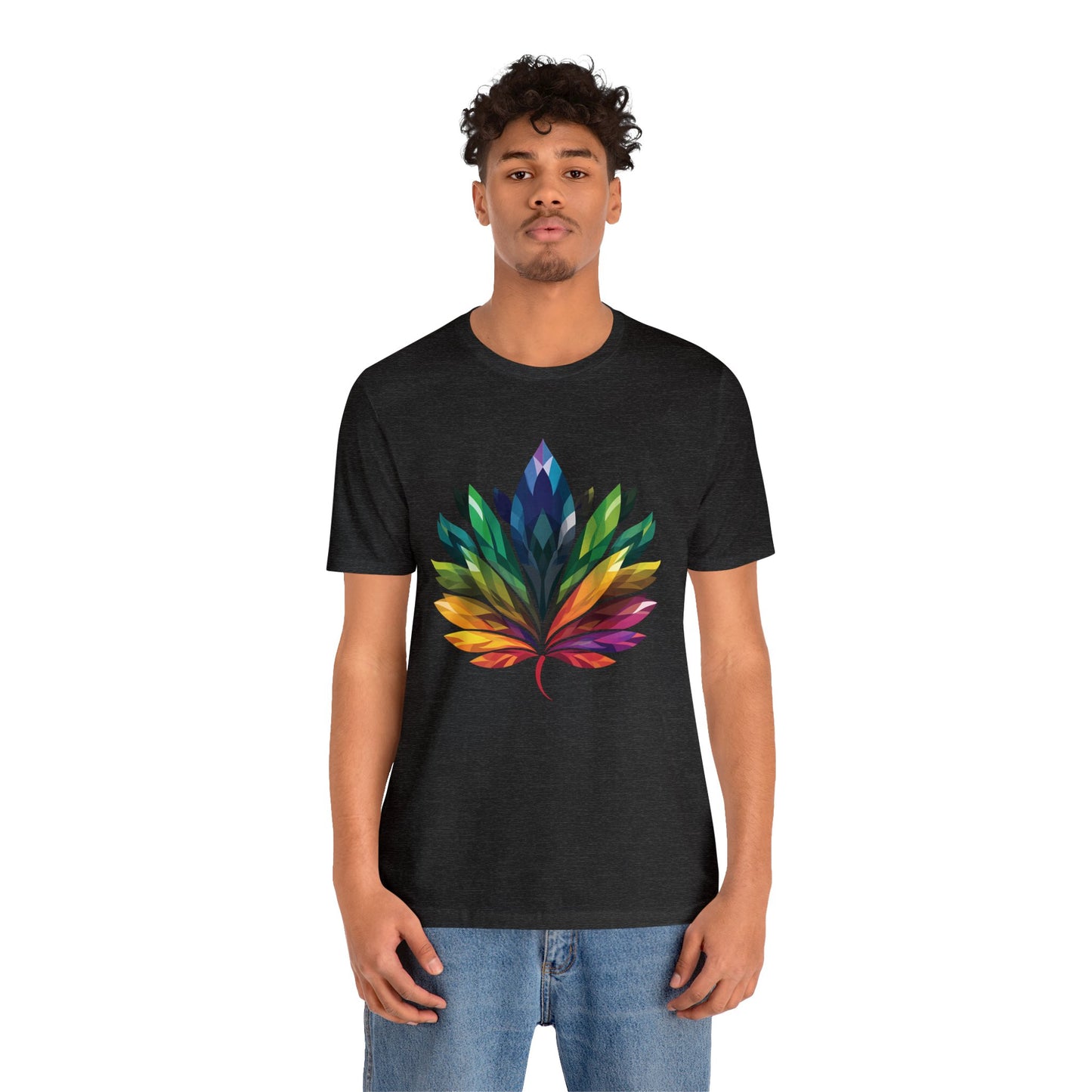 Rainbow-coloured Leaf - Unisex T-shirt