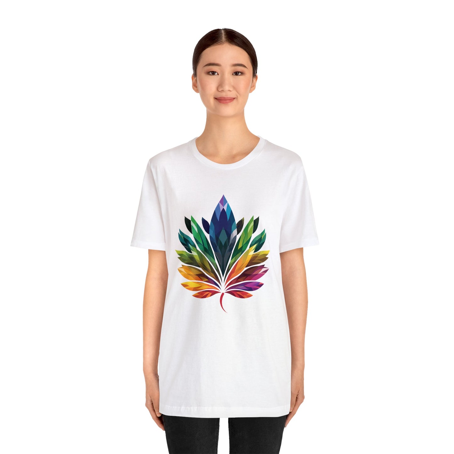 Rainbow-coloured Leaf - Unisex T-shirt