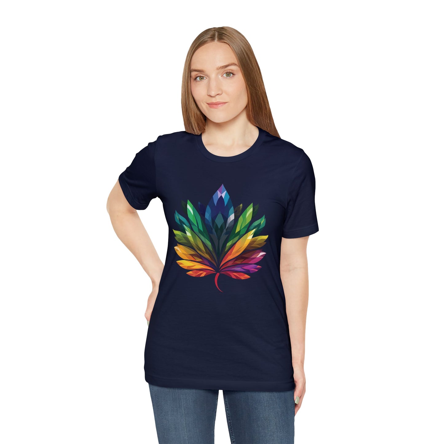 Rainbow-coloured Leaf - Unisex T-shirt