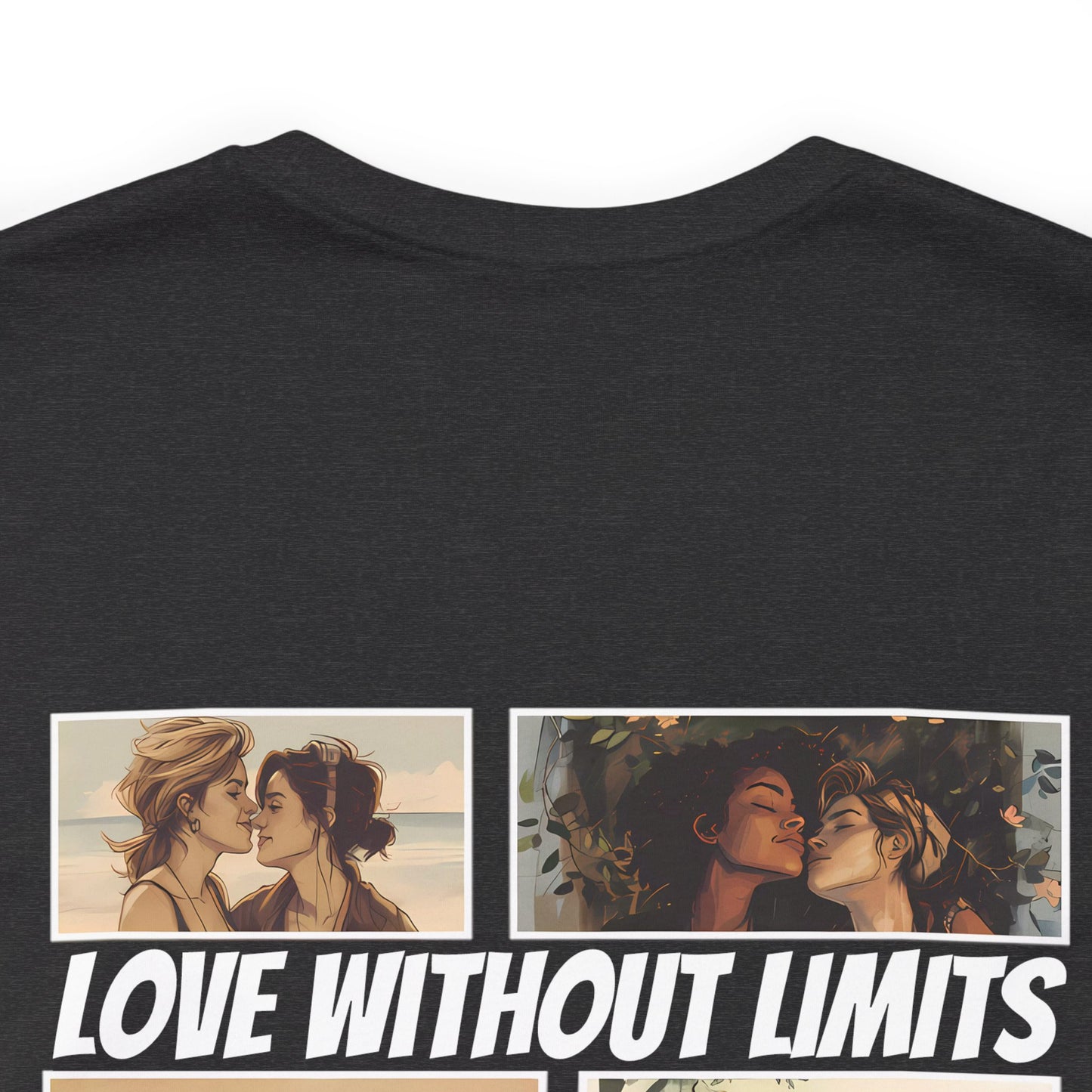 Love Without Limits - Girls - Unisex T-Shirt - T-Shirt - Dark Grey Heather - | The Lucky Wombat