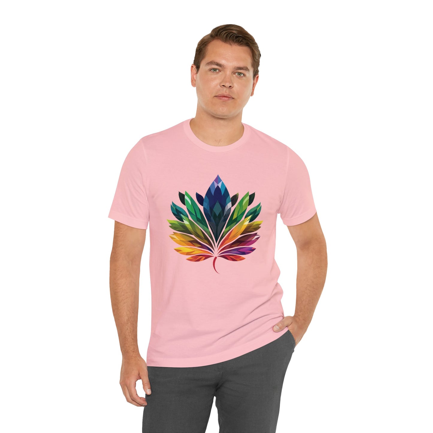 Rainbow-coloured Leaf - Unisex T-shirt