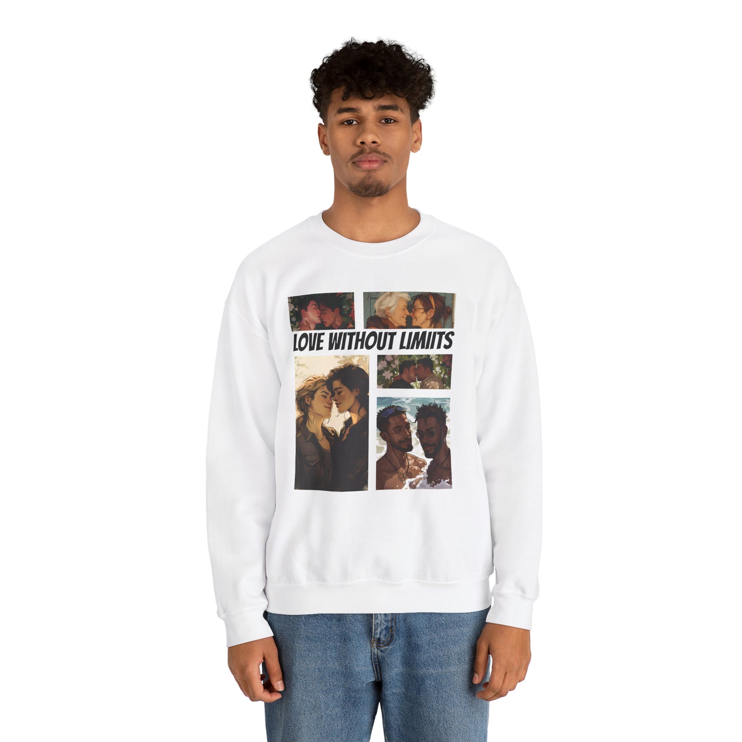 Love Without Limits - V003 - Unisex Sweatshirt - Sweatshirt - The Lucky Wombat