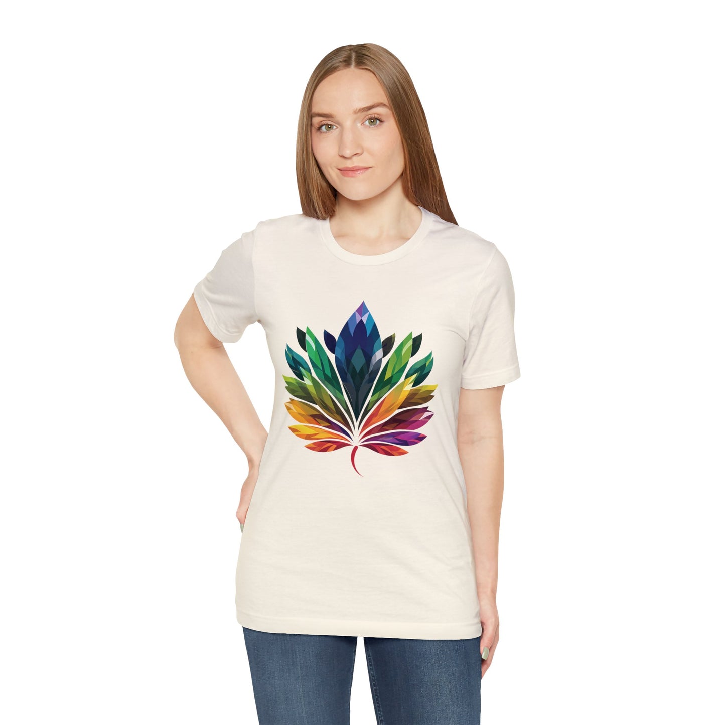 Rainbow-coloured Leaf - Unisex T-shirt