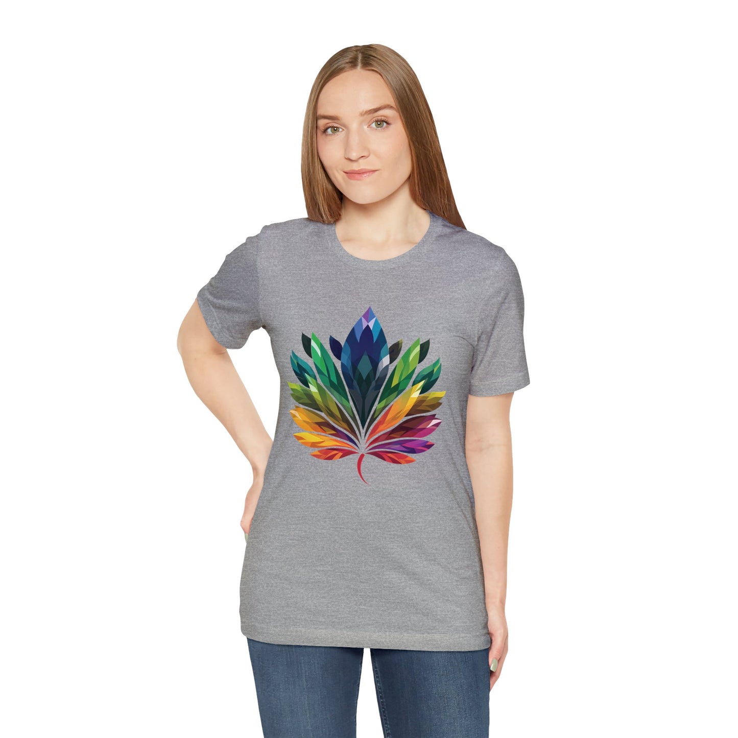 Rainbow-coloured Leaf - Unisex T-shirt