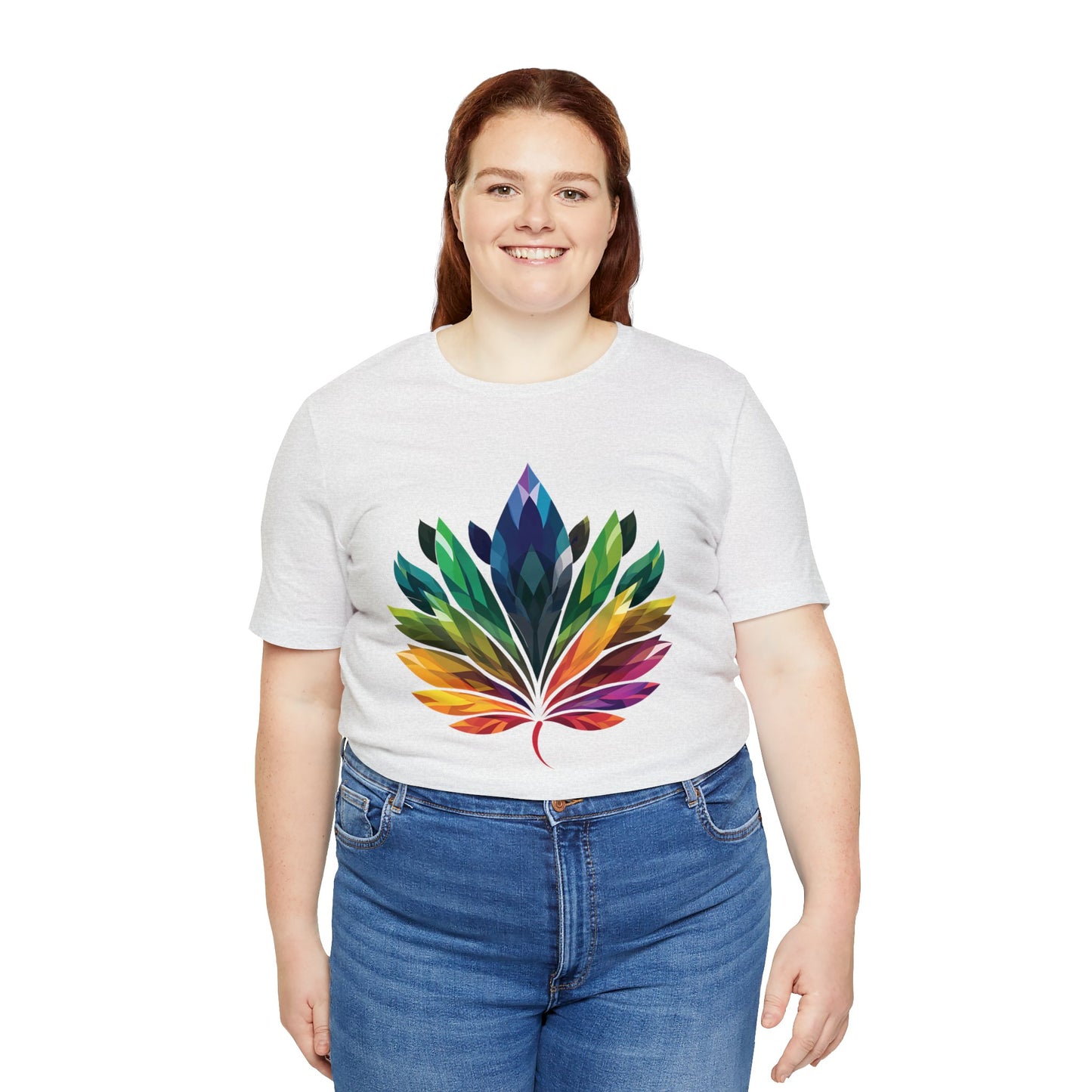 Rainbow-coloured Leaf - Unisex T-shirt