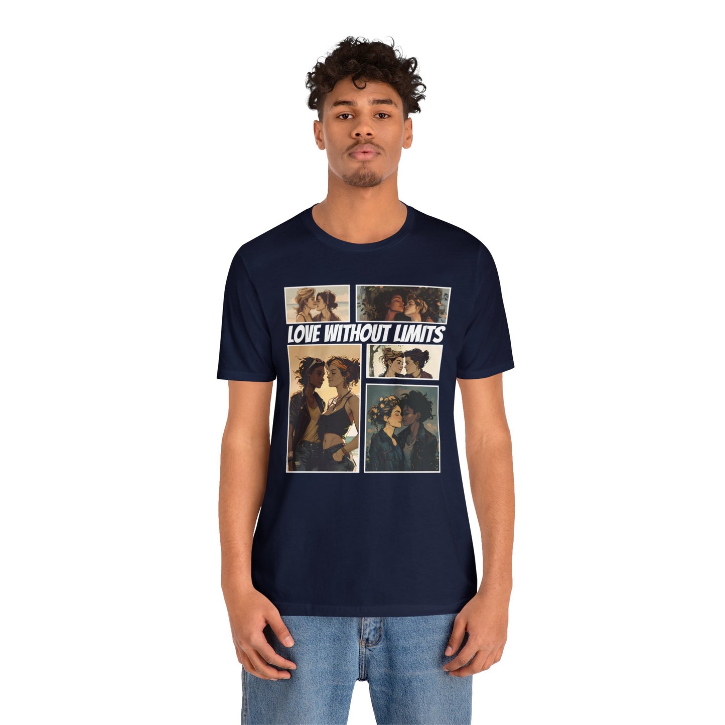 Love Without Limits - Girls - Unisex T-Shirt - T-Shirt - Navy - | The Lucky Wombat