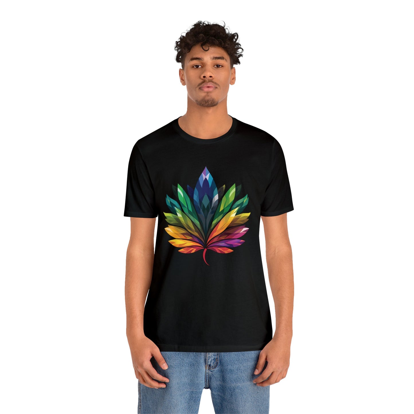 Rainbow-coloured Leaf - Unisex T-shirt