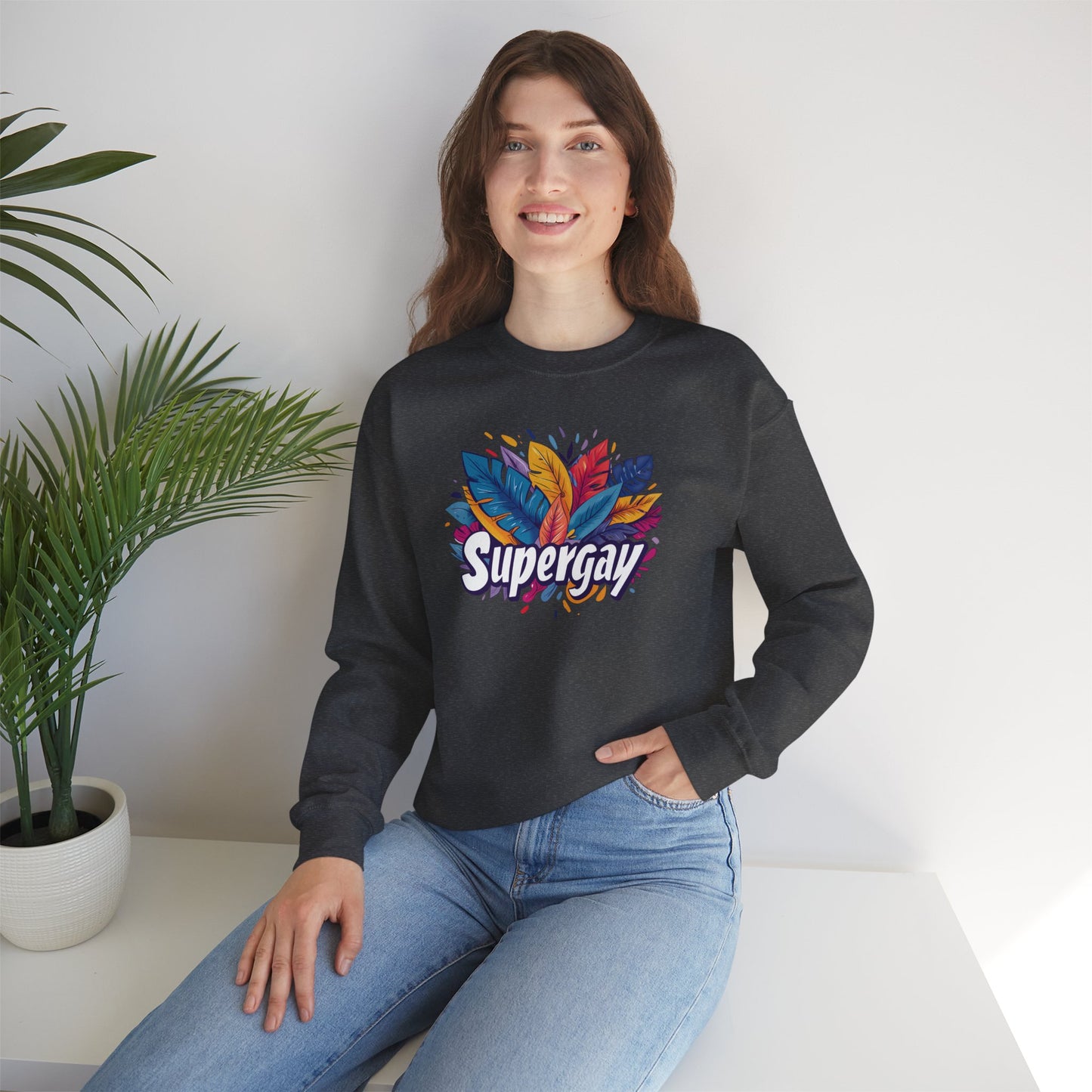 Supergay Unisex Sweatshirt - Sweatshirt - The Lucky Wombat