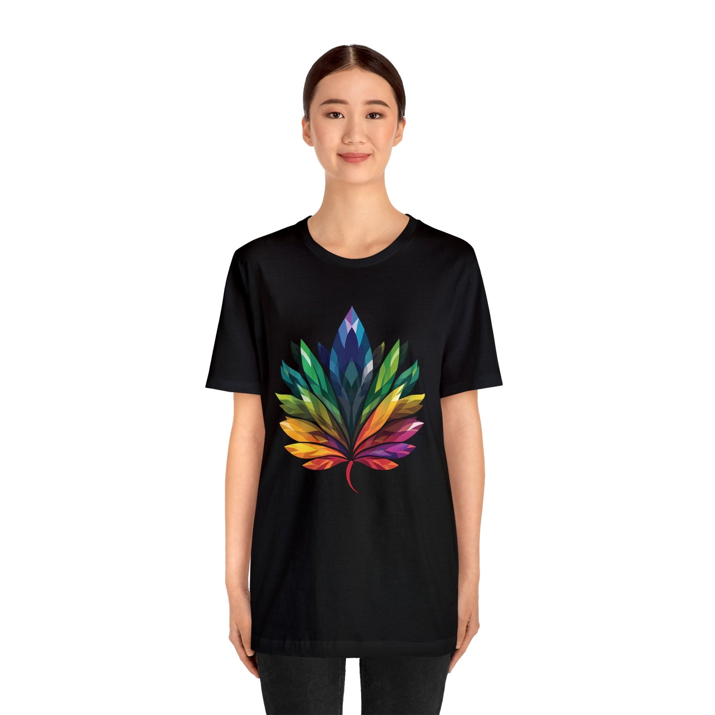 Rainbow-coloured Leaf - Unisex T-shirt