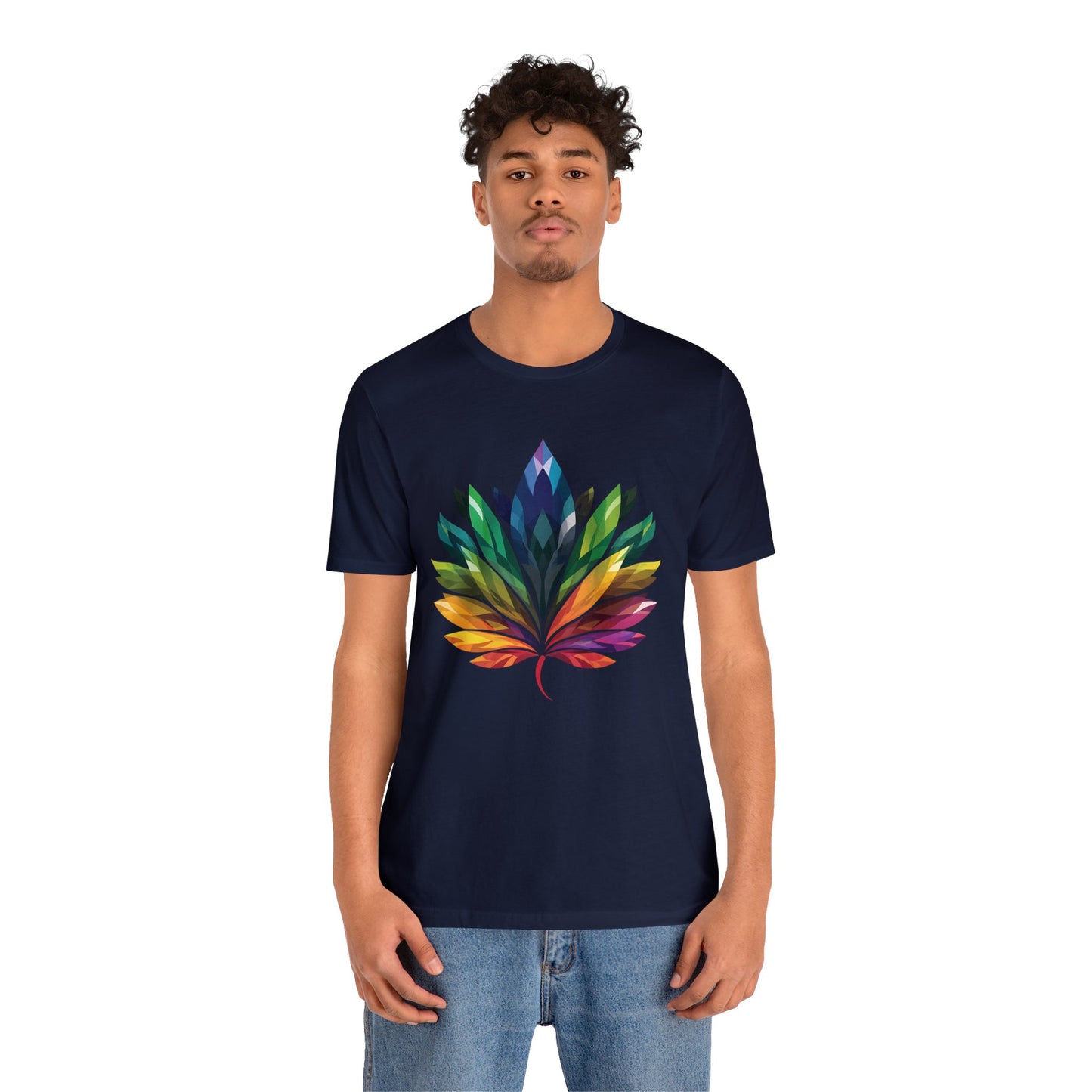 Rainbow-coloured Leaf - Unisex T-shirt