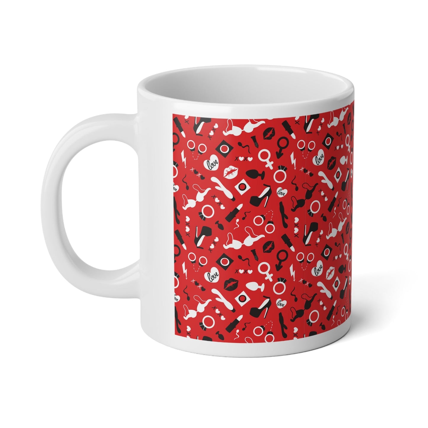 Adult Sex Toys, Red Mega Mug, 20oz - Mug - The Lucky Wombat